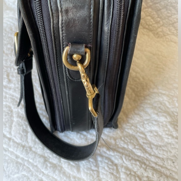 COACH Black Leather Computer / Laptop Brief Case - Picture 3 of 10